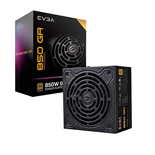 EVGA SuperNOVA 850 Ga, 80 Plus Gold 850W, Fully Modular, ECO Mode with Dbb Fan, 10 Year Warranty, Compact 150mm Size, Power Supply 220-GA-0850-X1 (Renewed)