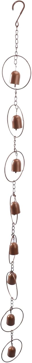 Rain Chains for Outside, Hanging Rain Chime Metal Rain Catcher Chain Replacement Downspout for Gutters