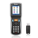 Eyoyo 1D Scanner de code à barres, lecteur de code à barres Collecteur de données Compteur d'inventaire avec écran LCD coloré et récepteur USB pour magasin, supermarché et entrepôt