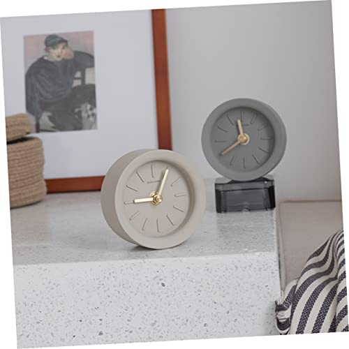 Garneck 1 Peça Relógio De Mesa Para Casa Relógio Mudo Relógio De Mesa Doméstico Relógio De Latão Rel