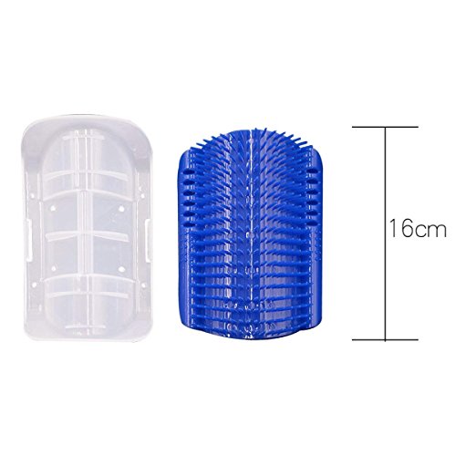 Upree Self Groomer With Catnip,Cat Wall Corner Massager Cat Brush Cat Toy Bule… #TOP2