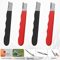 4 Stück Dual Diamant Schleifstein Axtschärfer Messerschärfer Outdoor Mehrzweck Messerschärfer Wetzstahl für Messer Gartenscheren Heckenscheren Gartenscheren Taschenmesser – Ansicht 4