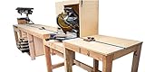 Miter Saw Station with Storage Plans - Woodworking Bench Build