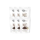 INGREDIENTES NATURALES: Elaborado a base de granos crudos de cacao fermentado (Theobroma cacao) de cultivo ecológico.