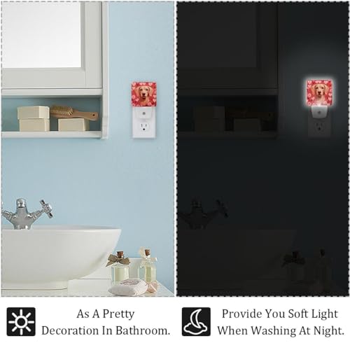 Lámpara de noche led enchufable 2 piezas rosas miniatura 5