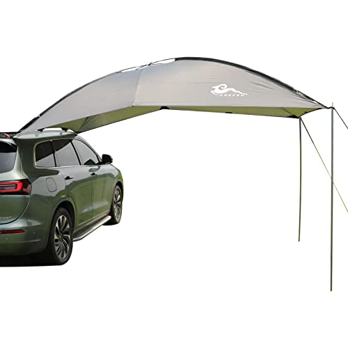 Hrefeu Car Tent Multifunctional Teardrop Awning Suitable For Suv Rv, Car Camping, Suv Awning，Self-Supporting Roof Car Awning, Camping Sun Protection Car Tent, Shading, Uv Protection/Waterproof #TOP2