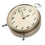 ULTECHNOVO da in Metallo Bronzo Retro con Numeri Orologio Silenzioso con Lancetta Scorrevole Design e Funzione per Camera da