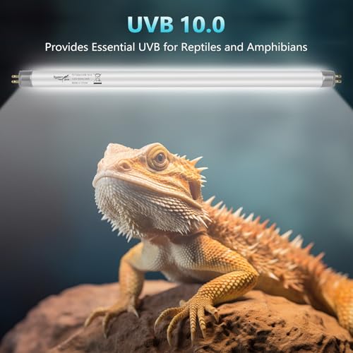 Hygger zoo 3-Pack UVB Reptile Light 10.0 Bulb 8W T5 Fluorescent Desert Lamp UVA for Bearded Dragon Tortoise Reptile & Amphibian — view 3