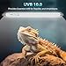 Hygger zoo 3-Pack UVB Reptile Light 10.0 Bulb 8W T5 Fluorescent Desert Lamp UVA for Bearded Dragon Tortoise Reptile & Amphibian