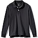 Lands' End Kids Long Sleeve Interlock Polo Shirt XX-Large Black