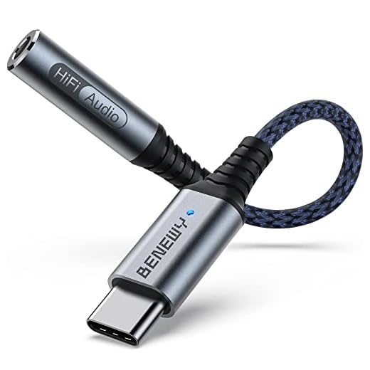 BENEWY USB C till 3,5 mm hörlursuttag, USB C för hörlursadapter, typ C till 3,5 mm ljudadapter för Samsung Galaxy Note 20 10 S21 S20 S10, Huawei P30 P20 Mate 10 Mate 20 Pro, Pixel 4 3 2 XL, etc