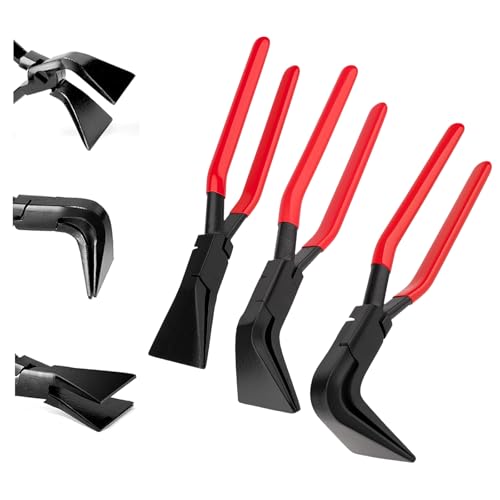 Juego de 3 alicates plegables, 0° 45° 90°, juego de alicates plegables, alicates de chapa anchos, 22 mm