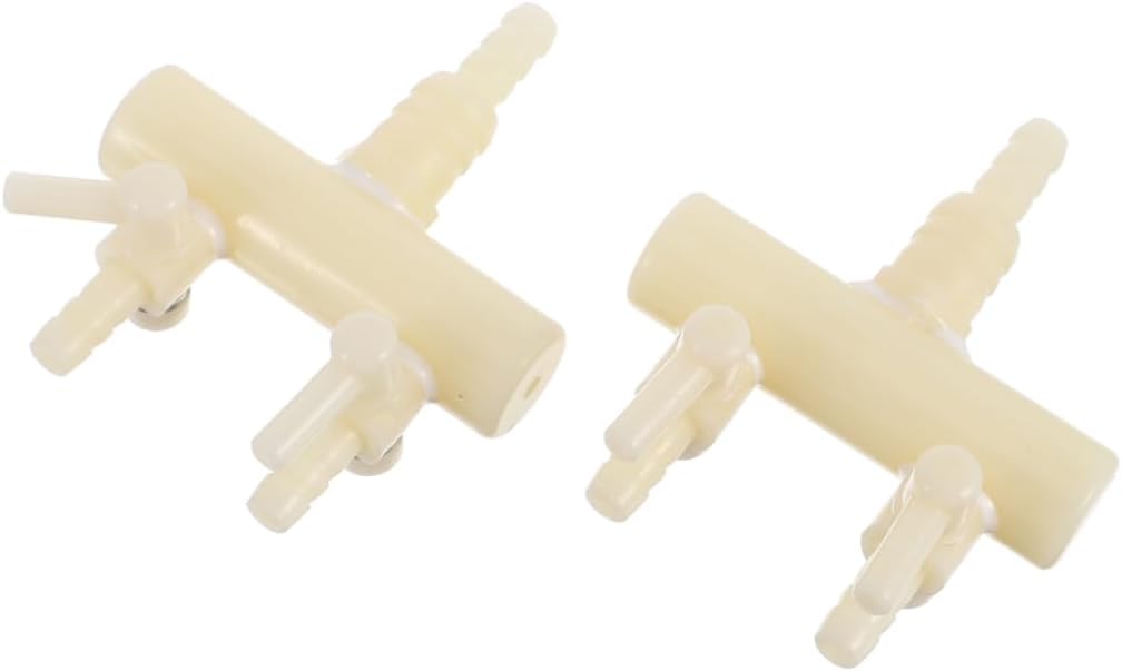Zerodeko 4pcs Aquarium Air Splitter Valve for Controlled Oxygen Distribution Fish Tanks Easy Installation Air Pump Accessory for Aquariums