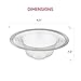 HIC Kitchen Mesh Sink Strainer, 18/8 Stainless Steel, 4.5-Inches