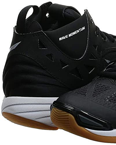 Mizuno Men's Wave Momentum Mid Volleyball Shoe, Blacksilver, 15 D Us #TOP7