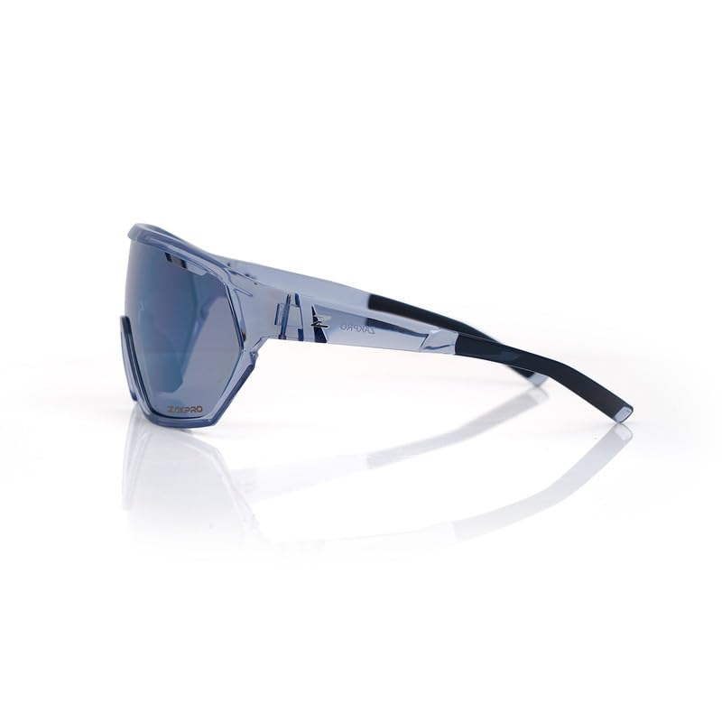 ZAKPRO Z-Series Sports Sunglasses - VOLTRIX | TR90 Ultralight Frame | Spherical Lens | Smoke Silver Mirror | UV400 Protection | Men & Women 1