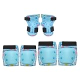 6-teiliges Kinder-Schutzausrüstungs-Set für 3–8 Jungen und Mädchen, Rollschuhlaufen, inkl. Knieschoner und Ellenbogenbandage