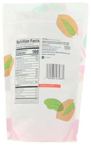 Image of 365 by Whole Foods Market, Roasted & Unsalted Pistachios, 10 Ounce