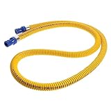 DOITOOL Tubo Flessibile per Gas Naturale con Connettore Metallico per Stufa A Gas Gpl Ispessito per Uso Domestico 1 5 M per 0 05 Mpa sotto Luso