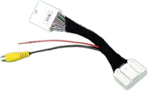 Miniatura 2 de YDC 24 Pin Car Rear View Reverse Camera RCA Adapter Connector Wire Cable Compatible with Renault Dacia Sandero 2012-up 24Pin