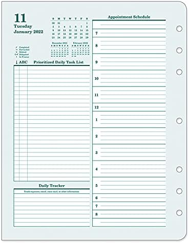 FranklinCovey - Original Planner | 2-Page Per Day - Ring-Bound (Monarch, Jan 2022 - Dec 2022)