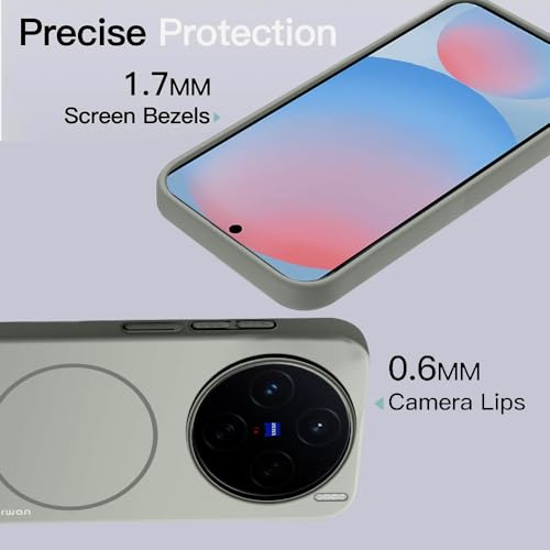 Image of KARWAN️Magnetic Ultra Slim-Fit Back Case Cover for Vivo X200 Pro Mini |Hard PC Case Cover| Ultra-Thin & Light Weight with [Ultra Premium Feel] Case for Vivo X200 Pro Mini(6.4 inch)(Grey)