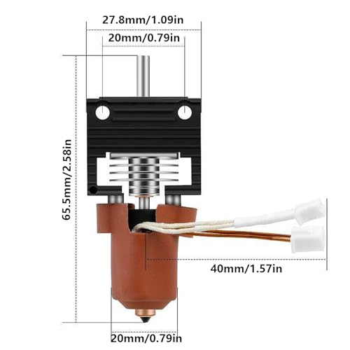 Kit hotend pour K1 K1C extrudeuse intégrée tout métal de rechange