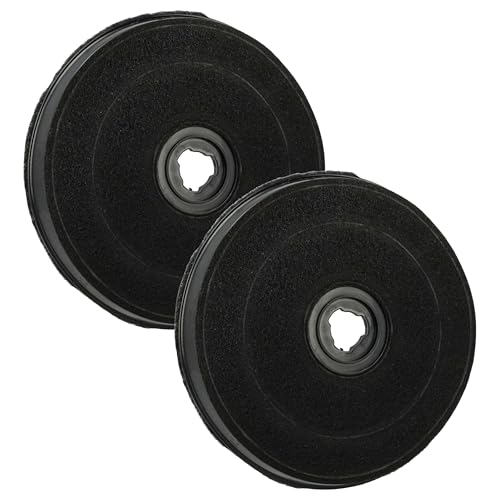 vhbw 2x Filtre à charbon actif compatible avec De Dietrich DHC109XE1 - FAC 519, GZD 0160, HB1655E1 - ECO E233, HB1955E1 - ECO E233 hotte de cuisine