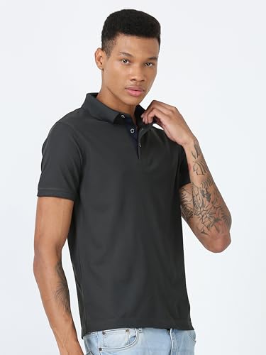 Image of STELLERS Men's Premium Polo T-Shirt Wrinkle Free Quick Dry Soft and Feather Touch Feel Regular Fit