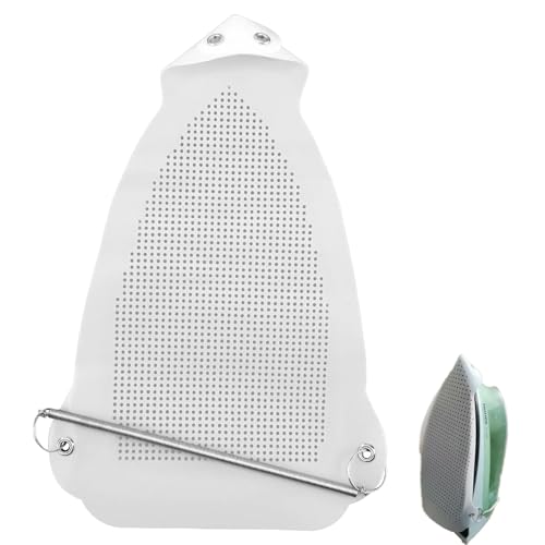 QTMMC Iron Cover Non Stick Iron Shoe for Ironing Iron Sole Protector Heat Resistant Plate Cover for Garment Clothes Fabric Protection Fits Most Electric Steam Iron White