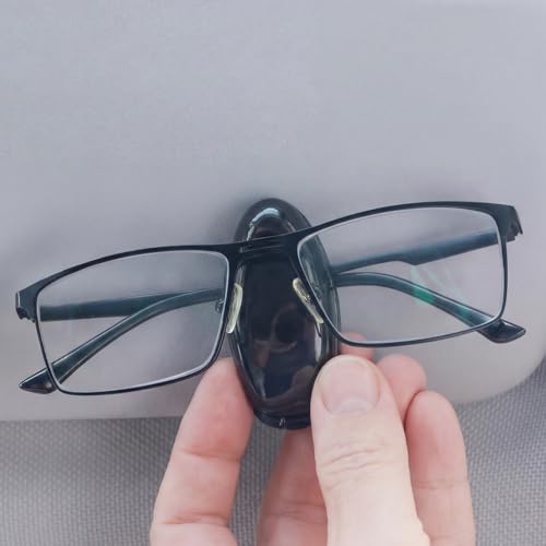 Image of Frienda 20 Pcs Sunglasses Holder for Car Sun Visor Clip, Sunglass Holder for Visor Eyeglasses Mount Ticket Card Clip Car Accessories for Women Men (Black)