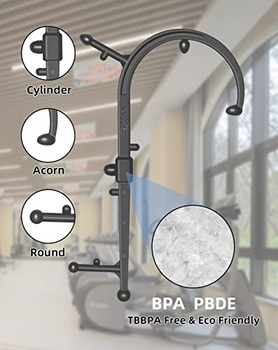 Masacane Back Massage Hook Trigger Point Massager Tool, Handheld Self Massage Cane Therapy For Back Neck & Shoulder Pain Relief, Deep Muscle Knots Massage Stick For Women & Men (Black) #TOP5