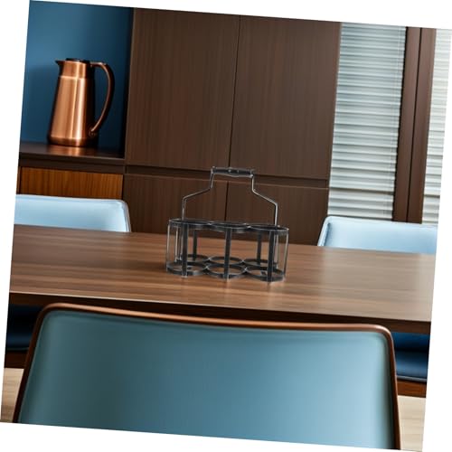 Panier à bouteilles de vin en métal au design rétro soigné