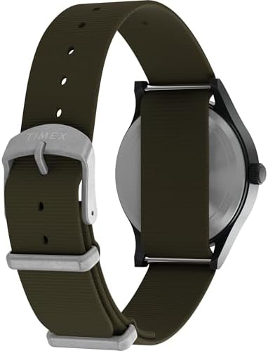 Timex Men's Expedition Scout 36.5mm Watch - Green Slip-Thru Single Layer Green Dial Black Case — view 4