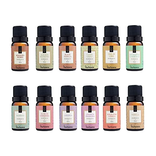 Kit 10 Essências Para Aromatizador Elétrico 10ml Via Aroma