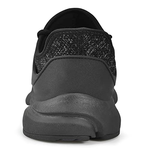 Troadlop Boys Girls Sneakers Running Walking Tennis Gym Sports Slip On Workout Youth Shoes for Kids Camo Black Size 4 M US Big Kid - Thumbnail 3