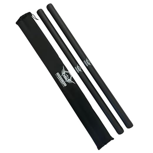 Foam Escrima Sticks with Armory Case - Pair (Black)
