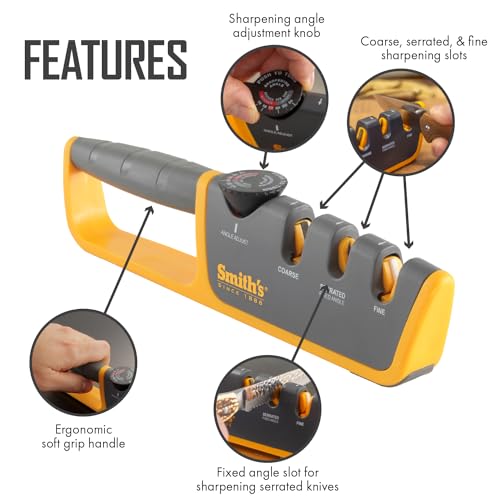 Smith's 50264 Adjustable Manual Knife Sharpener
