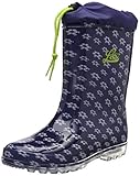 Gummistiefel mit Blinklicht Lico Power Blinky Gummistiefel Jungen, Marine/ Weiß/ Lemon, 34 EU