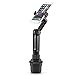 iKross Cup Mount Holder 2-in-1 Tablet and Smartphone Adjustable Swing Cradle with Extended Cup Car Mount Holder Kit for Apple iPad iPhone Samsung Asus Tablet Smartphone - Black