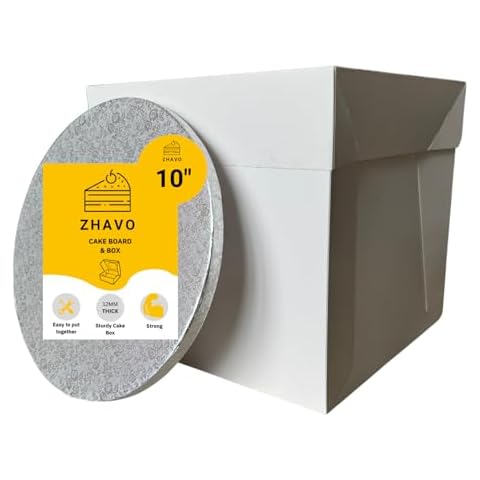 Zhavo 4 Pack Cake Box and Drum Set Cover