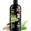 Lavender Oatmeal 2 in 1 Dog Shampoo and Conditioner for Dry Itchy Sensitive Skin – Moisturizing Hypoallergenic Shampoo – Oatmeal Wash with Aloe for Any Pet Dog Puppy or Cat 16.9 Fl Oz (Pack of 1)