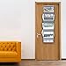 Univivi Over The Door Organizer, 5 Shelf Door Hanging Organizer Nursery Door Storage with 4 Large Compartments and 2 Small PVC Pockets 6 Side Pockets for Bathroom,Cosmetics and Nursery Baby Essential