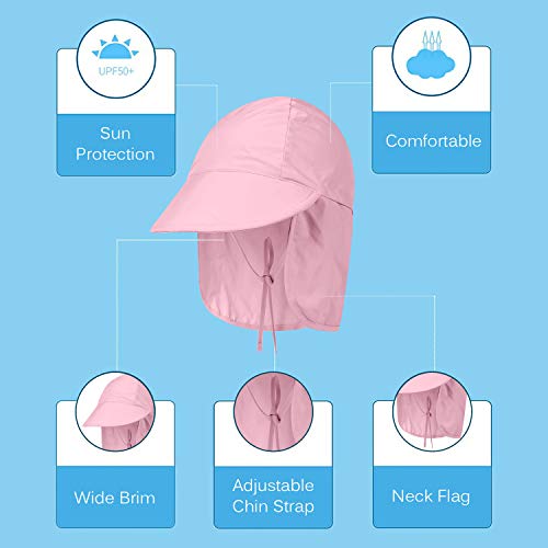 Boné Exterior, Andoer Chapéu de sol infantil de aba larga infantil boné de sol infantil para acampam