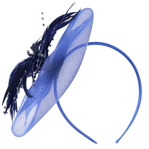 Pince nœud et bandeau cheveux bleu marine pour coiffure fille sans glisser