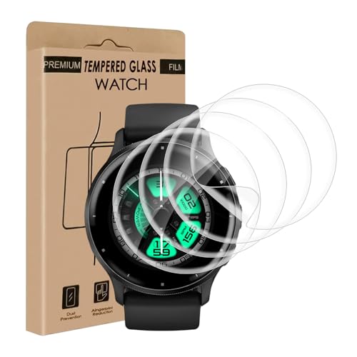 Carantee Schutzfolie für Panzerglas für Garmin Venu 3/4 45mm 4 Stück Flexible TPU Schutzglas Sensitive Touch Anti Kratzer Anti-Staub Keine Blasen Hoch Definition Venu 3 Displayschutzfolie
