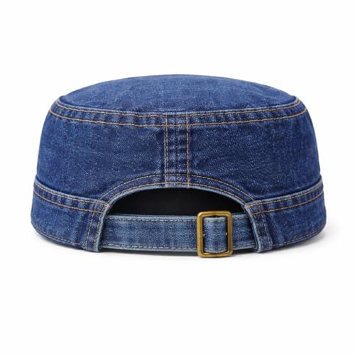 Image of NEPHAR Men's Denim Cap Blue (Pack of 1)