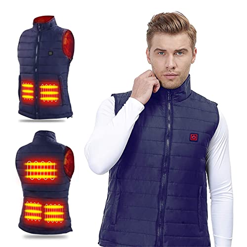 Gilet chauffant Hommes extérieur sans manches avec système de chauffage USB hiver
