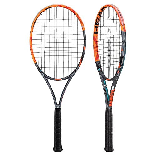 Head Graphene Xt Radical Mp Tennis Racquet - Pre-Strung 27 Inch Intermediate Adult Racket - 4 3/8 Grip #TOP1
