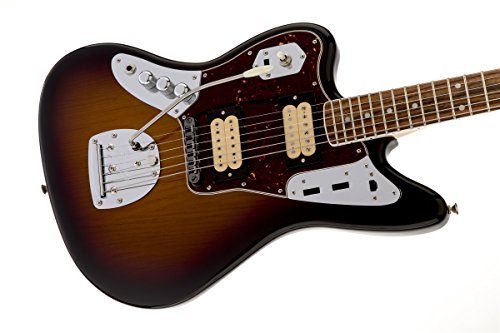Fender Kurt Cobain Jaguar Lh Nos 3 Tone Sunburst Solid-Body Electric Guitar #TOP2